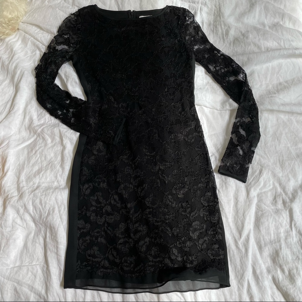 Dianne Von Furstenberg Black Lace Dress